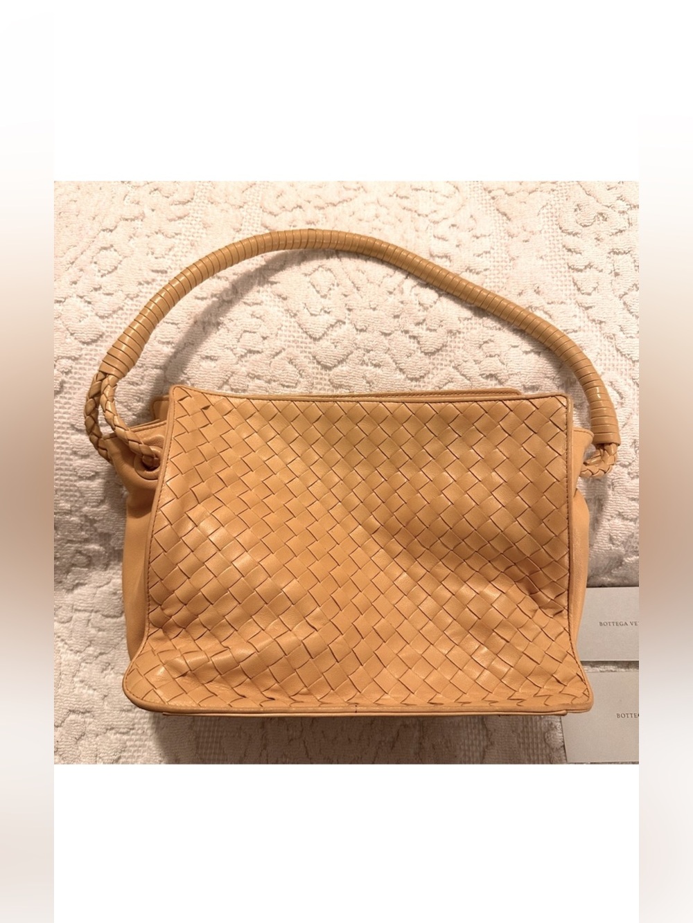 Bottega Veneta | Handbag | Vintage Intrecciato Leather Shoulder Bag Yellow - Picture 15 of 15